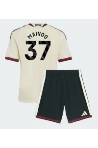Manchester United Kobbie Mainoo #37 Babyklær Tredje Fotballdrakt til barn 2026-27 Korte ermer (+ Korte bukser)